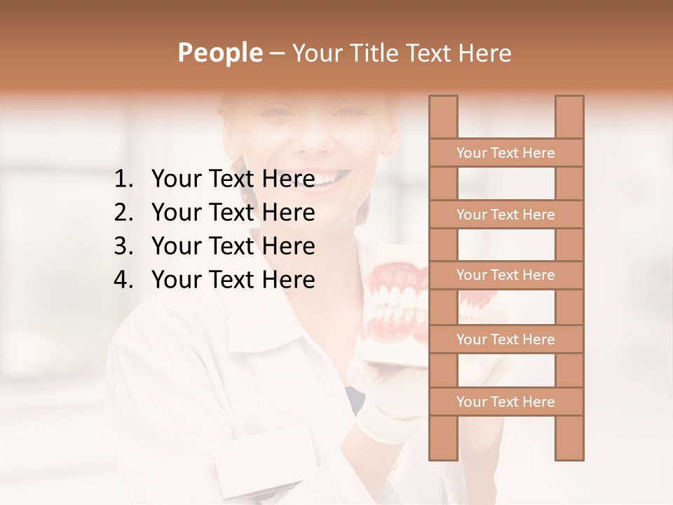 Oral Dentistry Caucasian PowerPoint Template