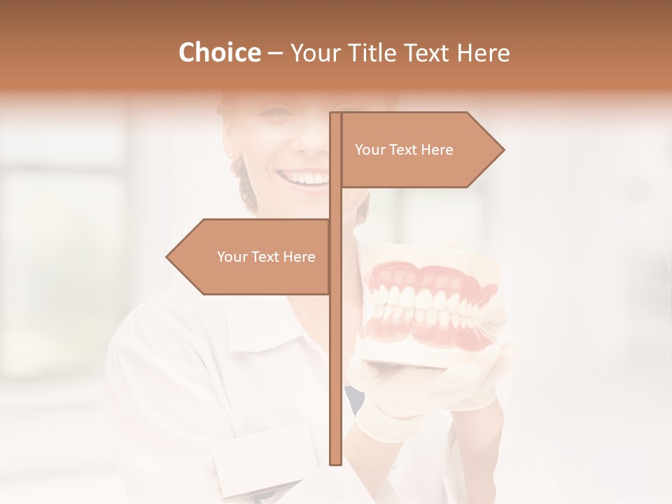 Oral Dentistry Caucasian PowerPoint Template