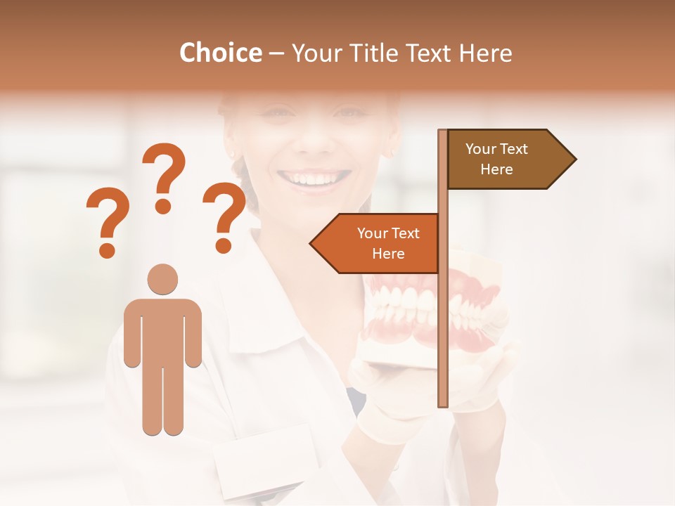 Oral Dentistry Caucasian PowerPoint Template