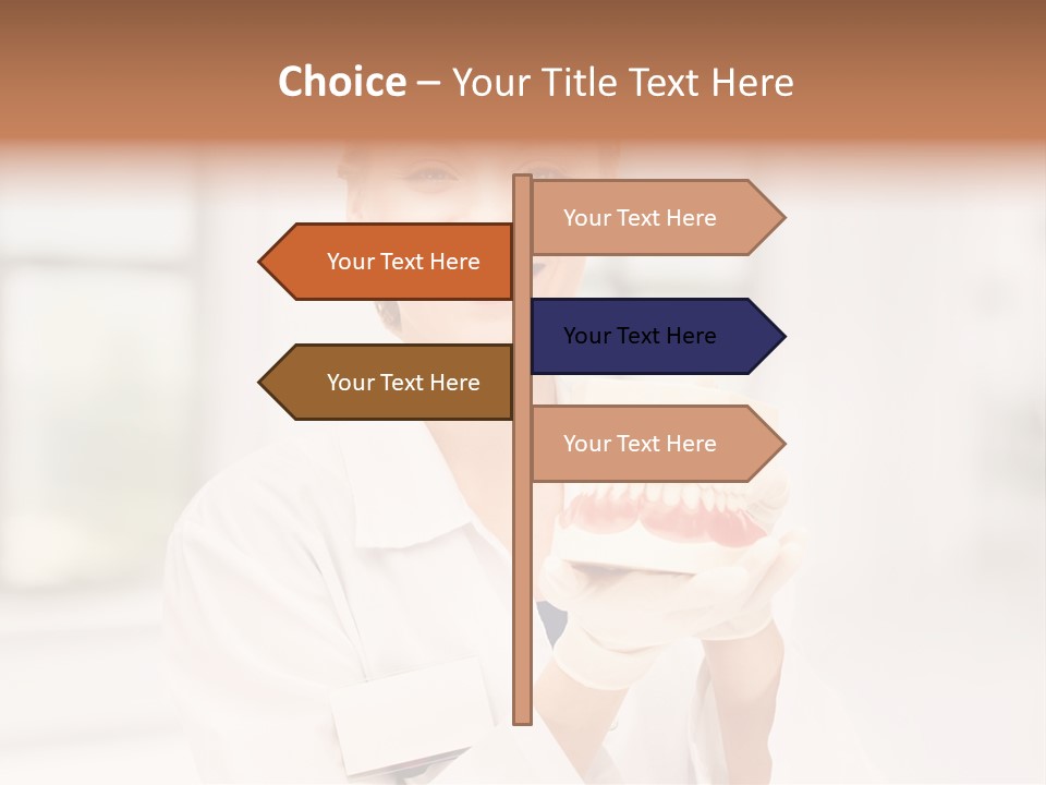 Oral Dentistry Caucasian PowerPoint Template