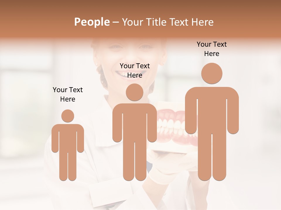 Oral Dentistry Caucasian PowerPoint Template