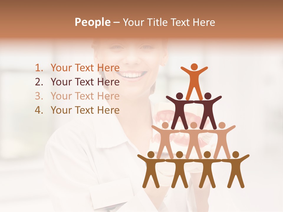Oral Dentistry Caucasian PowerPoint Template