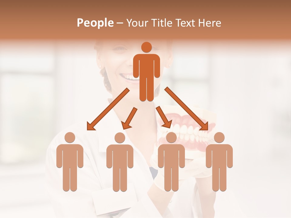 Oral Dentistry Caucasian PowerPoint Template