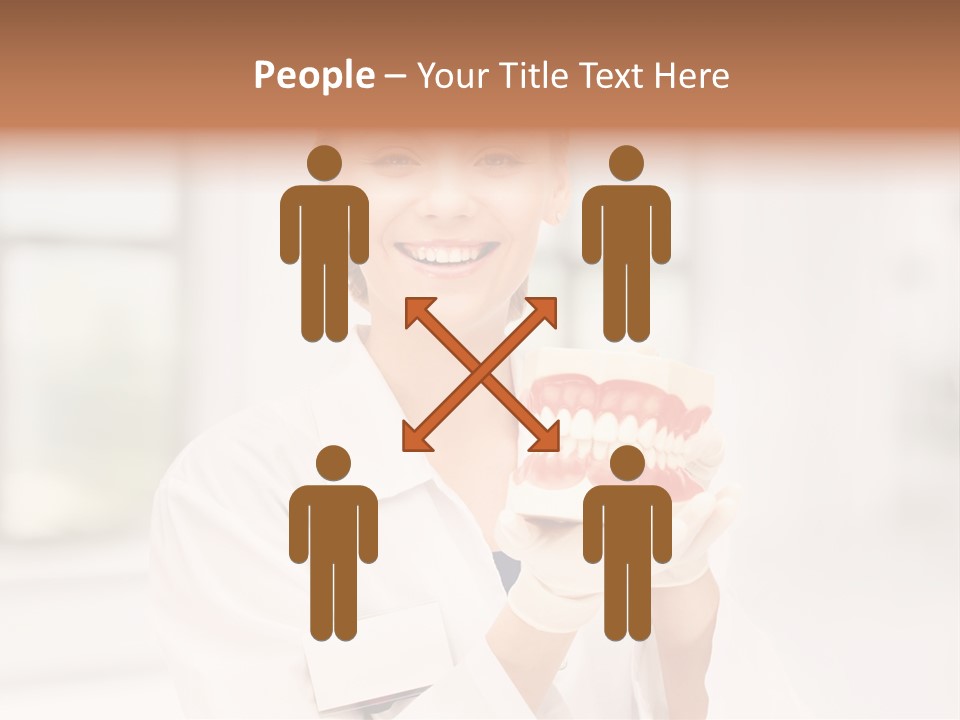 Oral Dentistry Caucasian PowerPoint Template