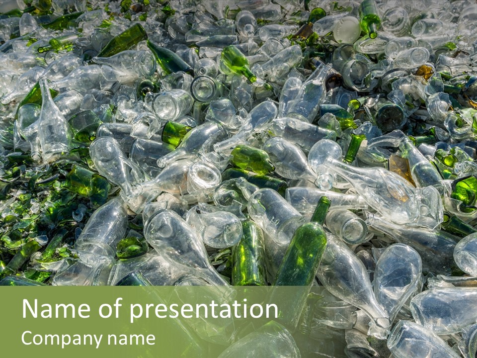 Bottle Reprocessing Alcoholism PowerPoint Template