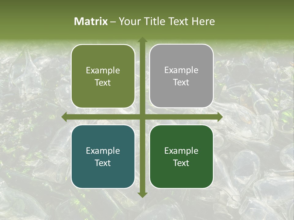 Bottle Reprocessing Alcoholism PowerPoint Template