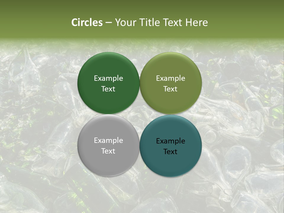 Bottle Reprocessing Alcoholism PowerPoint Template