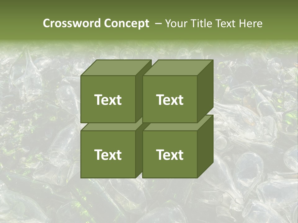 Bottle Reprocessing Alcoholism PowerPoint Template