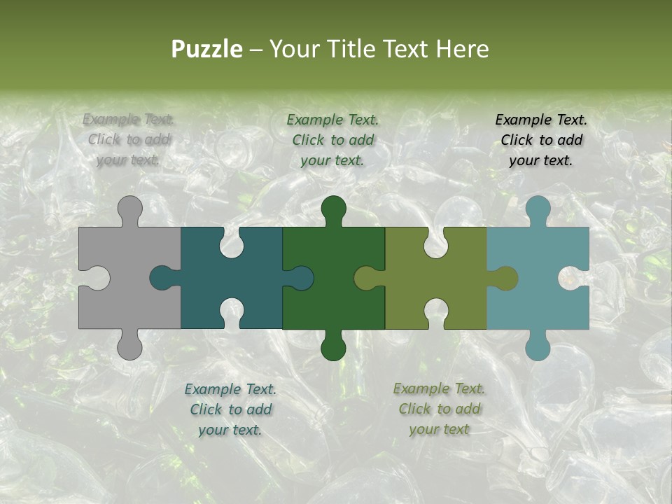 Bottle Reprocessing Alcoholism PowerPoint Template