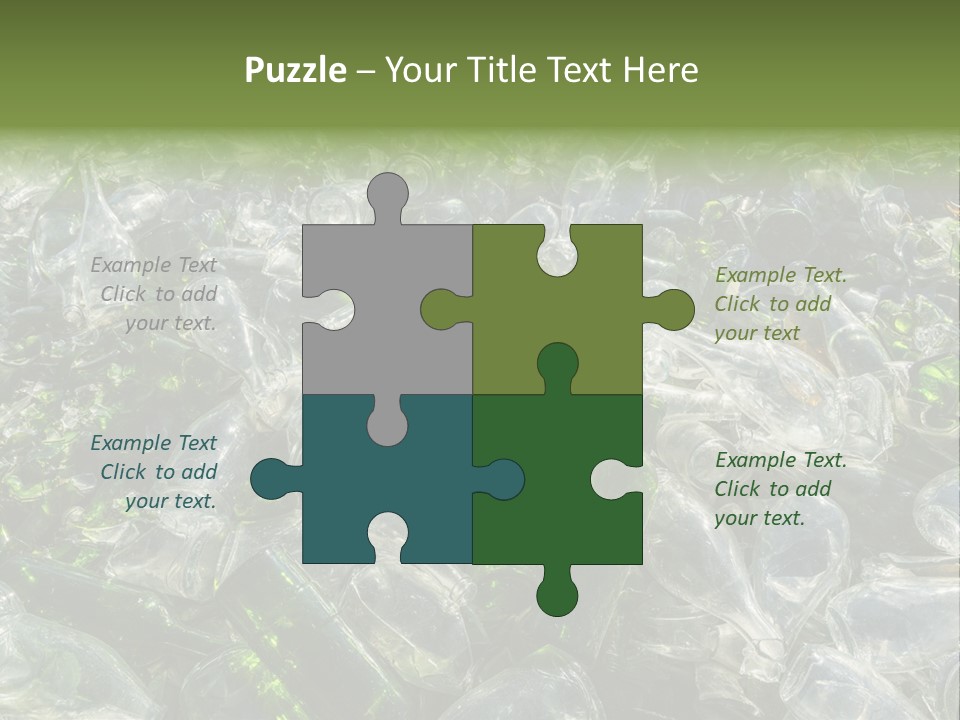 Bottle Reprocessing Alcoholism PowerPoint Template