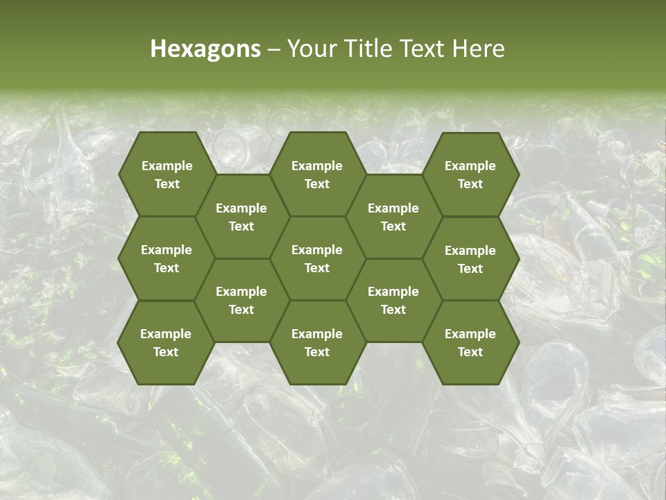 Bottle Reprocessing Alcoholism PowerPoint Template