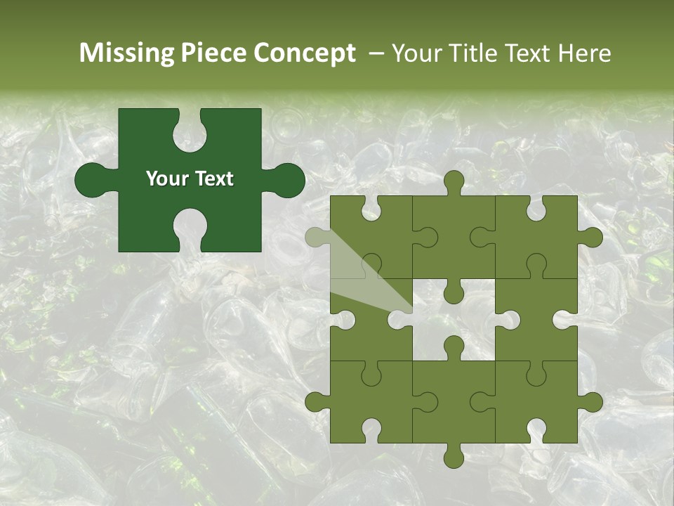 Bottle Reprocessing Alcoholism PowerPoint Template