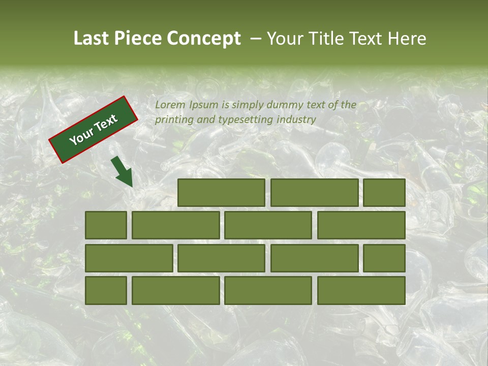 Bottle Reprocessing Alcoholism PowerPoint Template