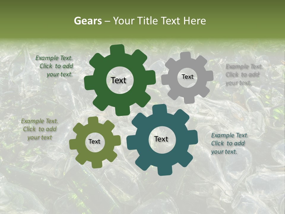 Bottle Reprocessing Alcoholism PowerPoint Template