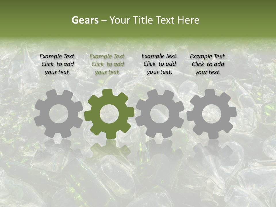 Bottle Reprocessing Alcoholism PowerPoint Template