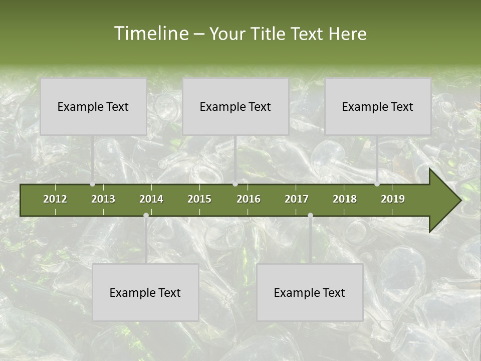 Bottle Reprocessing Alcoholism PowerPoint Template
