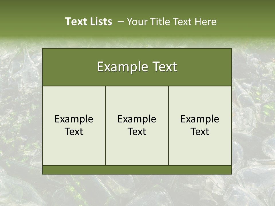 Bottle Reprocessing Alcoholism PowerPoint Template