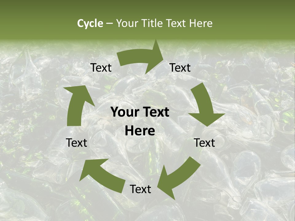 Bottle Reprocessing Alcoholism PowerPoint Template