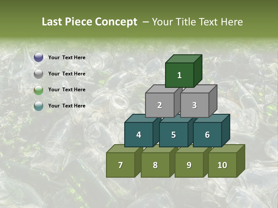 Bottle Reprocessing Alcoholism PowerPoint Template