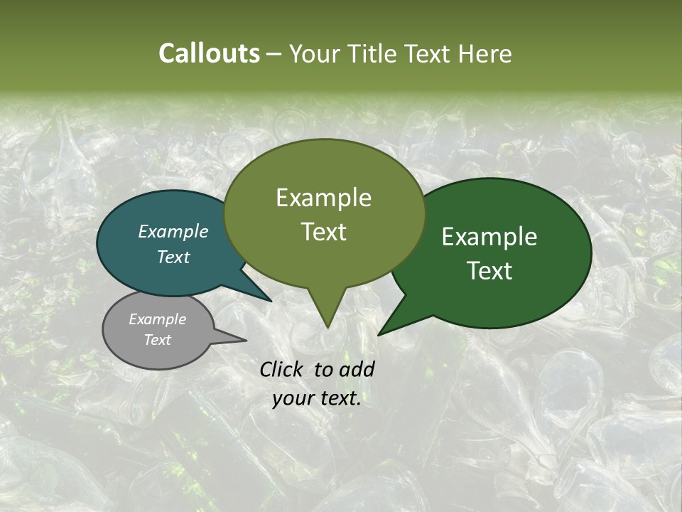Bottle Reprocessing Alcoholism PowerPoint Template