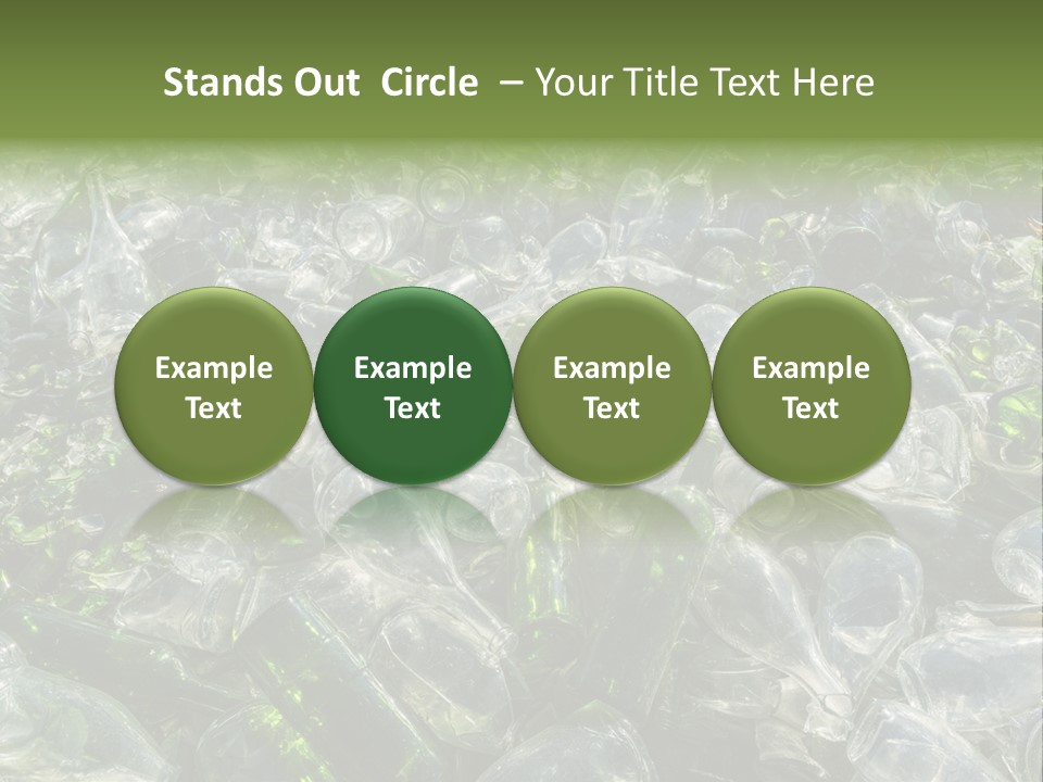 Bottle Reprocessing Alcoholism PowerPoint Template