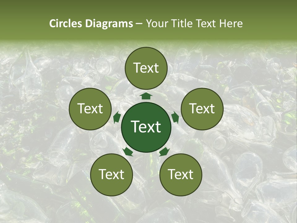 Bottle Reprocessing Alcoholism PowerPoint Template