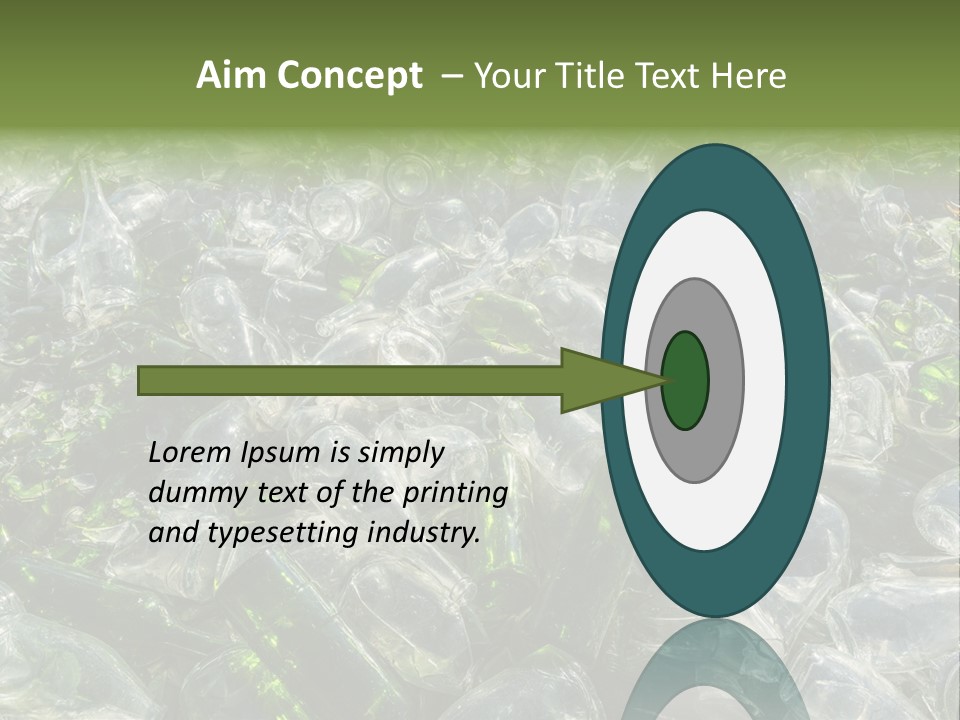 Bottle Reprocessing Alcoholism PowerPoint Template