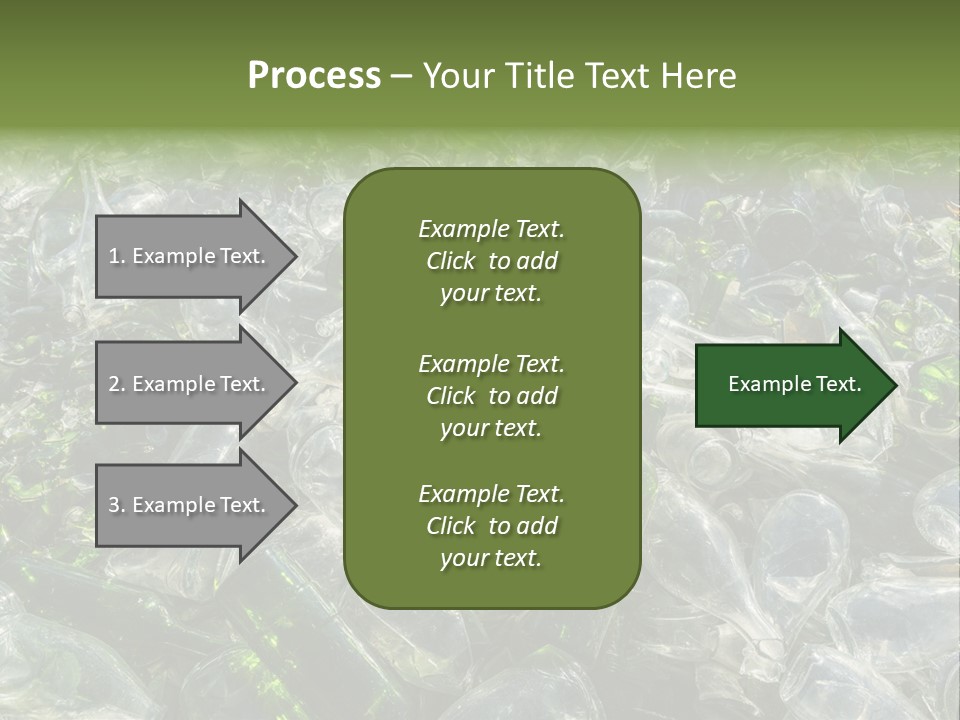 Bottle Reprocessing Alcoholism PowerPoint Template
