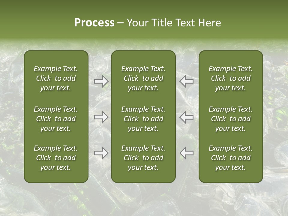 Bottle Reprocessing Alcoholism PowerPoint Template