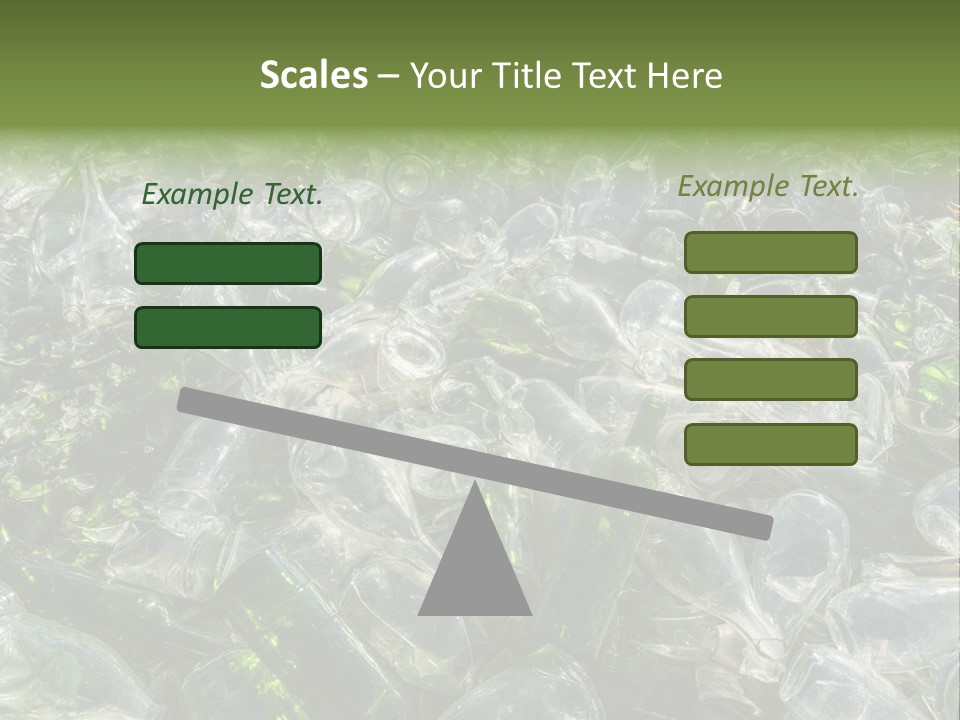 Bottle Reprocessing Alcoholism PowerPoint Template