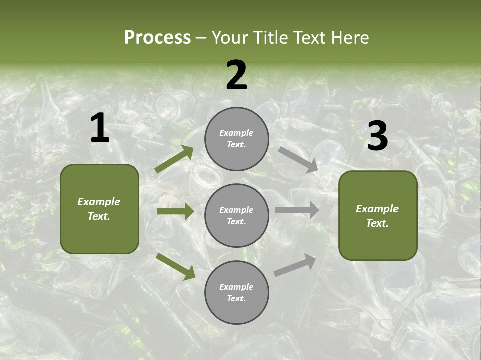 Bottle Reprocessing Alcoholism PowerPoint Template