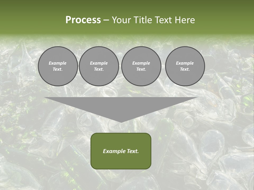 Bottle Reprocessing Alcoholism PowerPoint Template