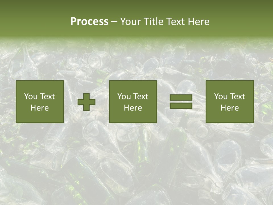 Bottle Reprocessing Alcoholism PowerPoint Template