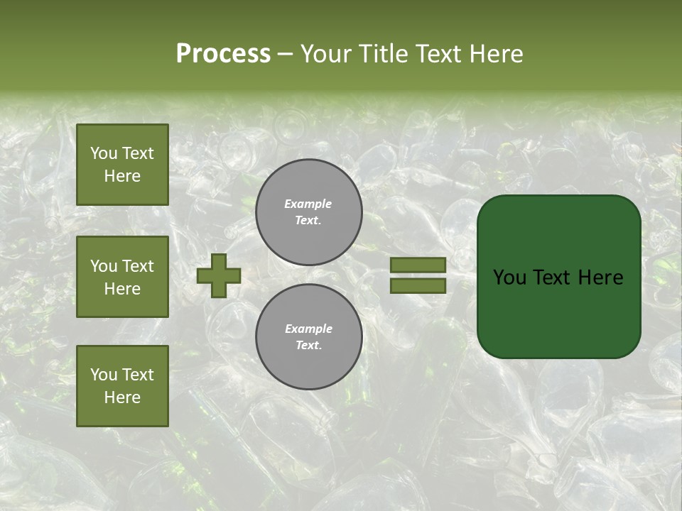 Bottle Reprocessing Alcoholism PowerPoint Template
