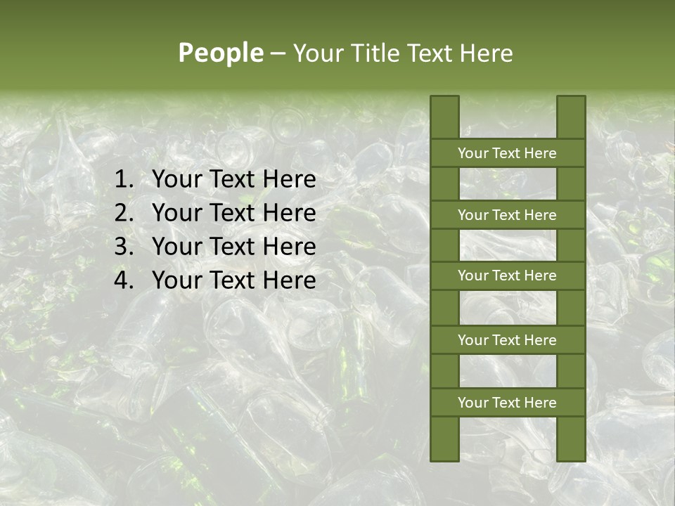 Bottle Reprocessing Alcoholism PowerPoint Template