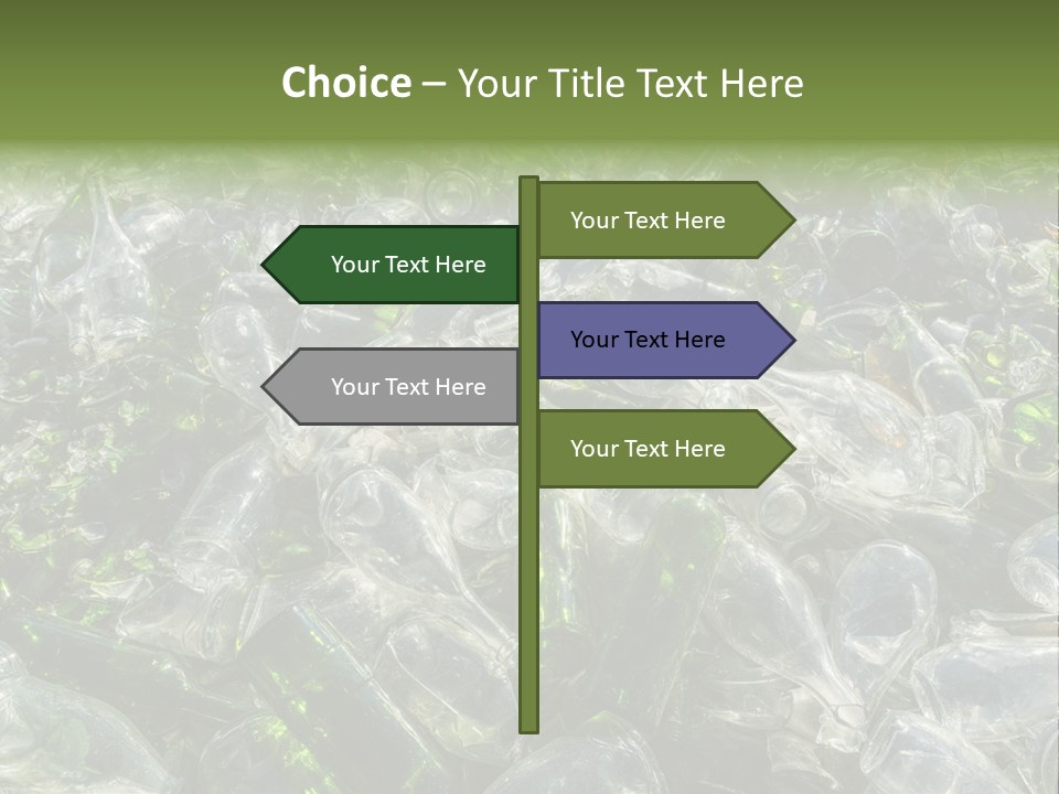 Bottle Reprocessing Alcoholism PowerPoint Template