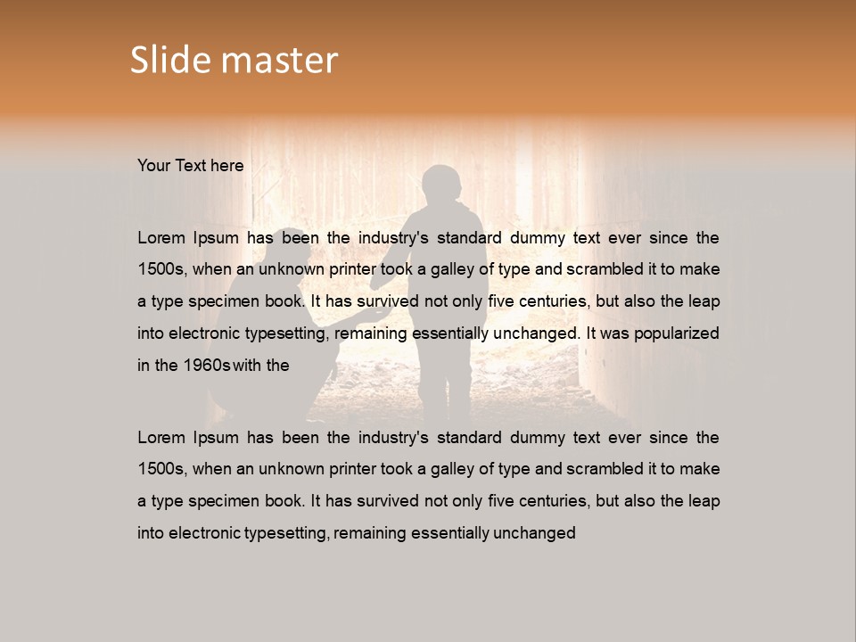 Depression Unemployment Shabby PowerPoint Template