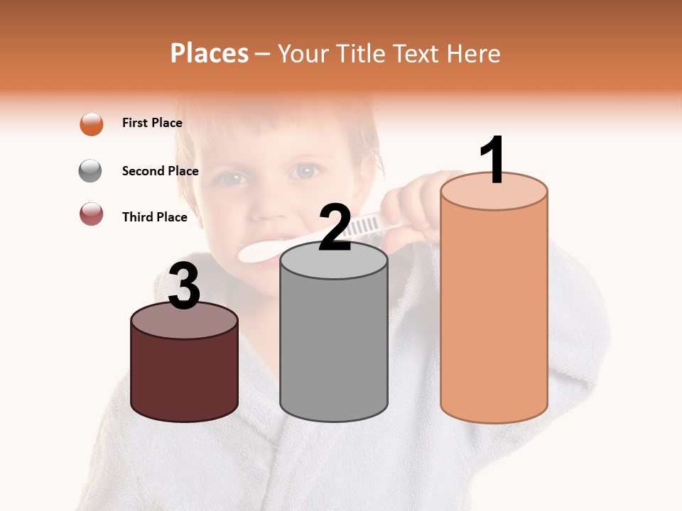 Boy Bathroom Cute PowerPoint Template