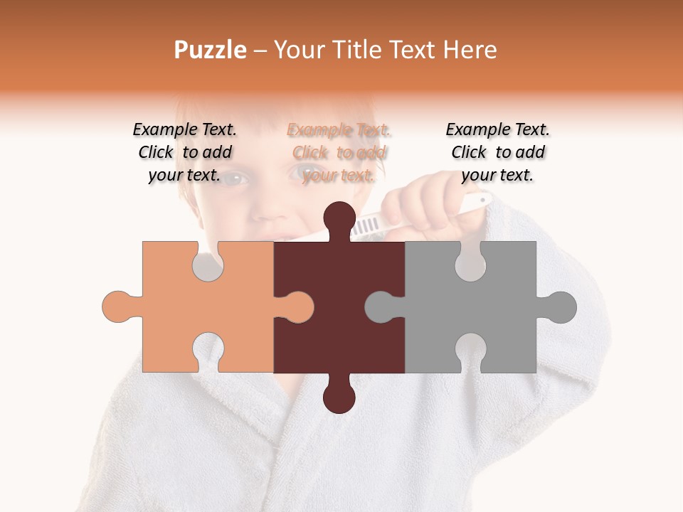 Boy Bathroom Cute PowerPoint Template