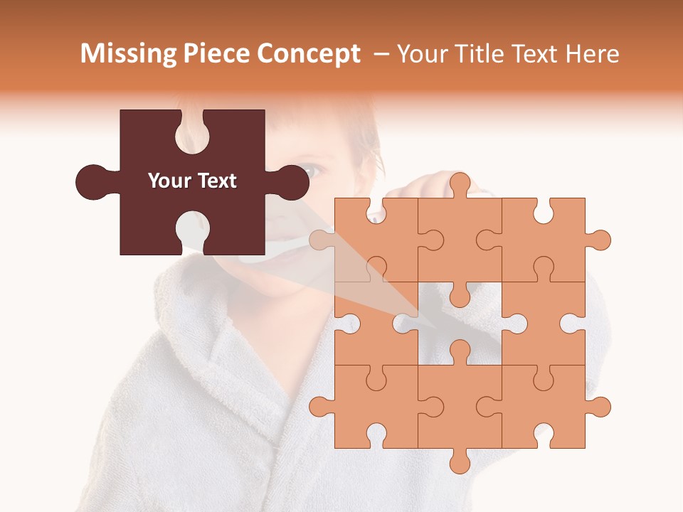 Boy Bathroom Cute PowerPoint Template