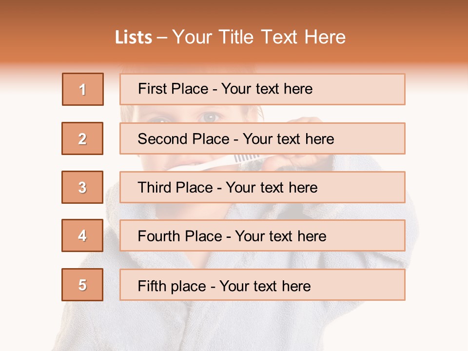 Boy Bathroom Cute PowerPoint Template