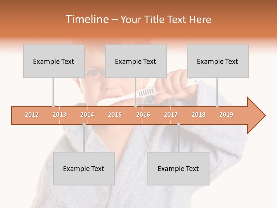 Boy Bathroom Cute PowerPoint Template