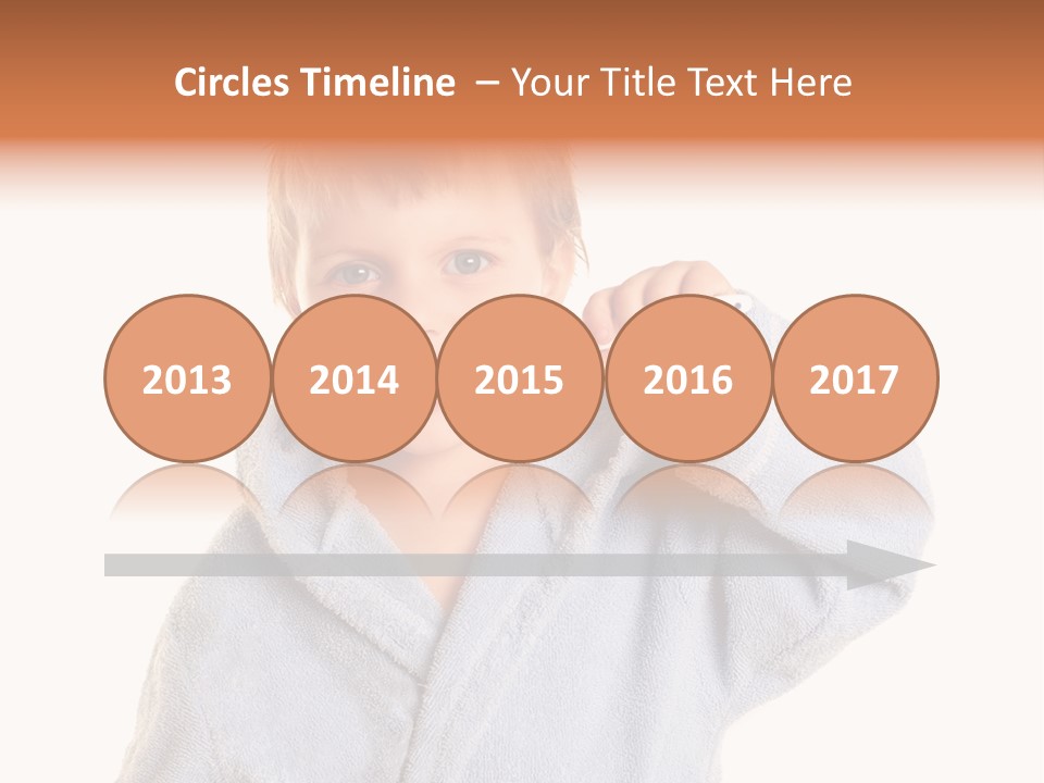 Boy Bathroom Cute PowerPoint Template