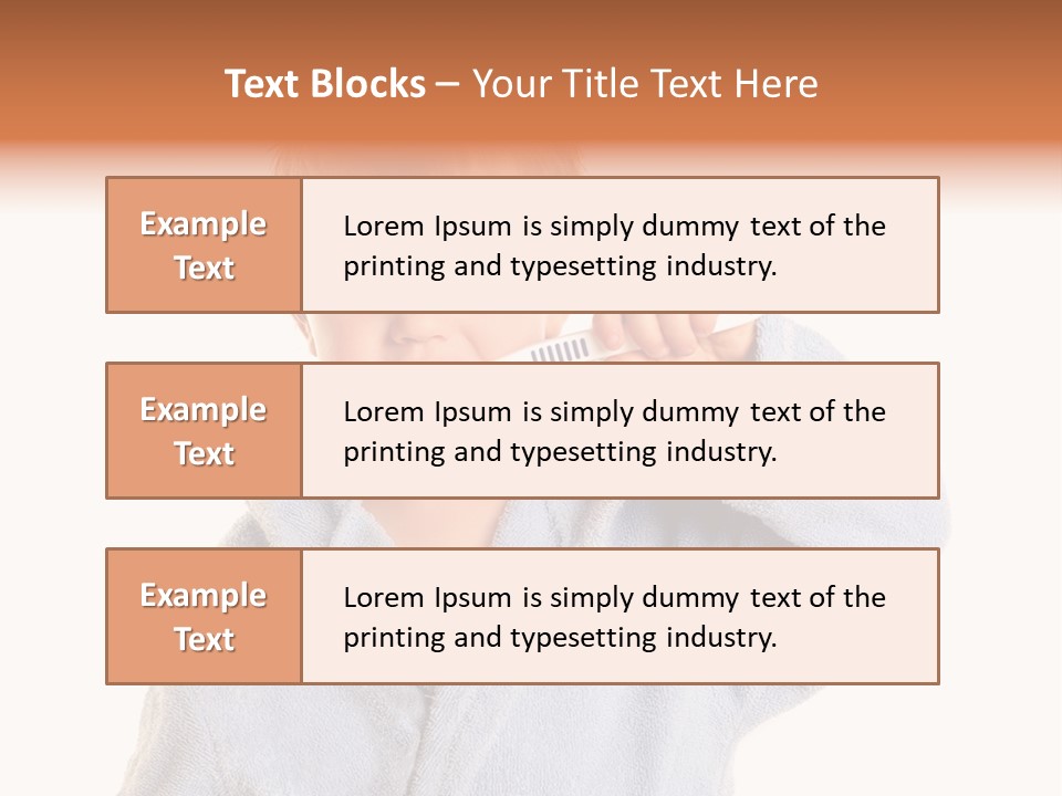 Boy Bathroom Cute PowerPoint Template