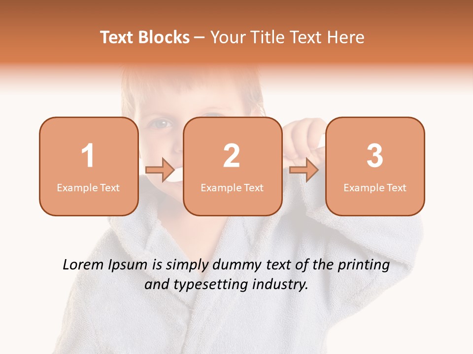 Boy Bathroom Cute PowerPoint Template