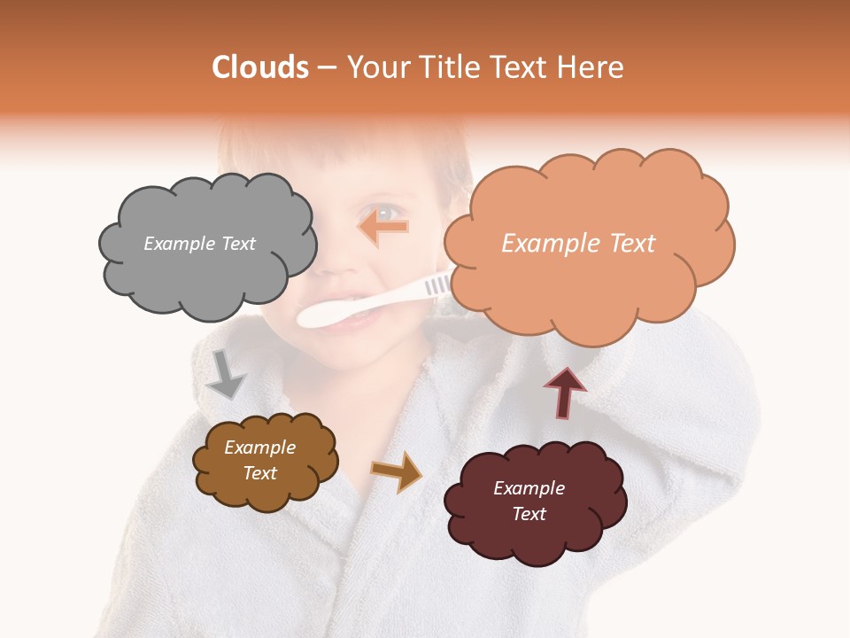 Boy Bathroom Cute PowerPoint Template