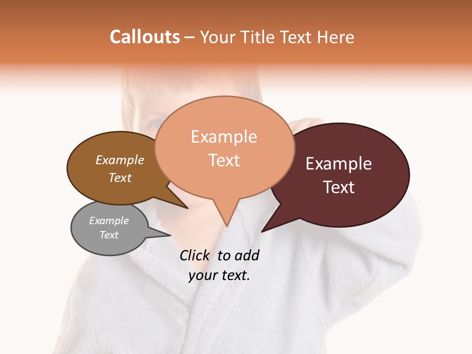 Boy Bathroom Cute PowerPoint Template