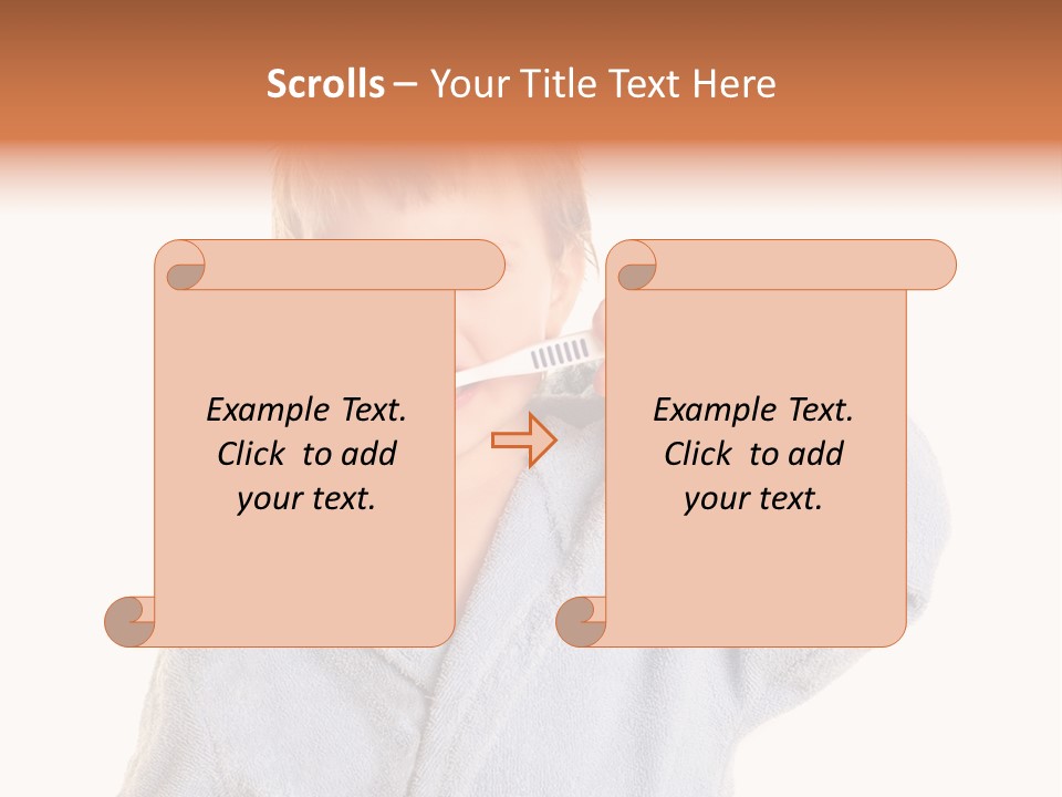Boy Bathroom Cute PowerPoint Template