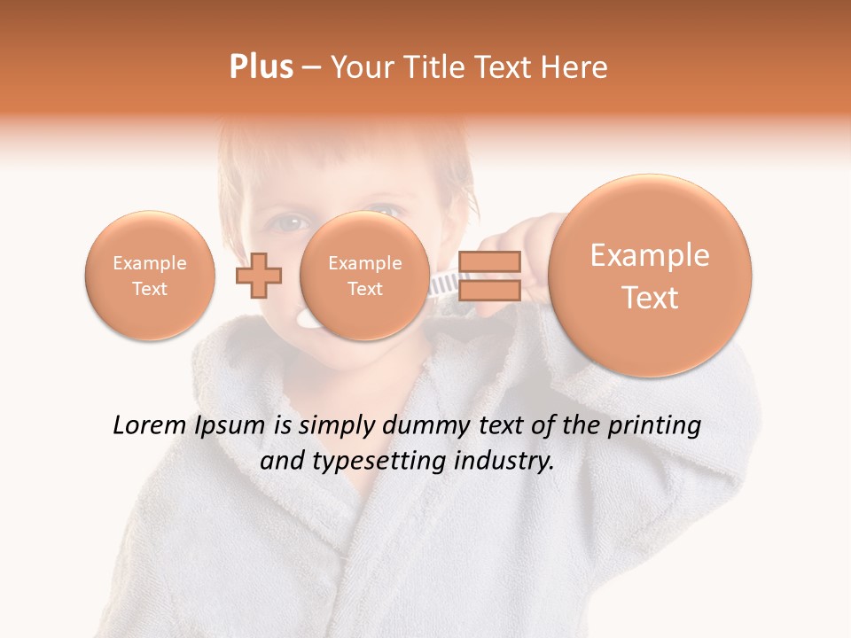 Boy Bathroom Cute PowerPoint Template