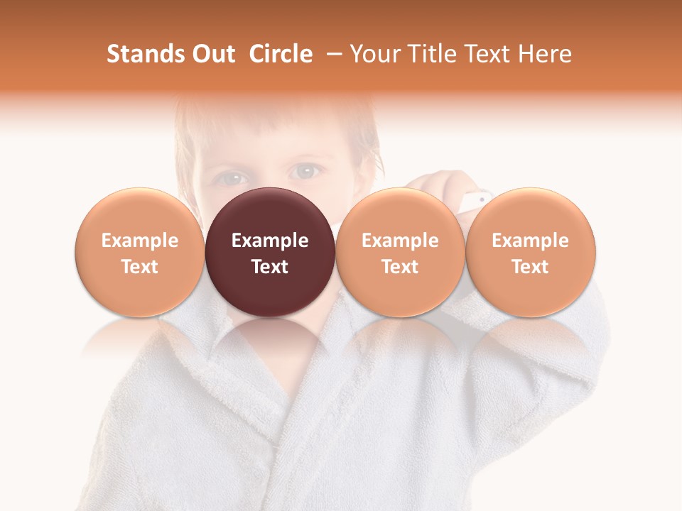 Boy Bathroom Cute PowerPoint Template